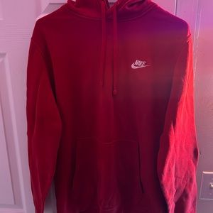 Red Nike hoodie